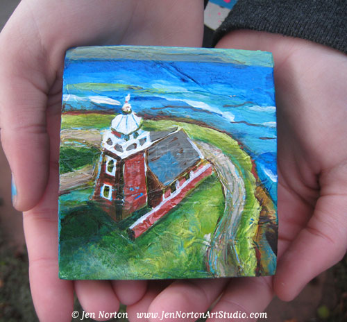 Santa Cruz Lighthouse Art © Jen Norton