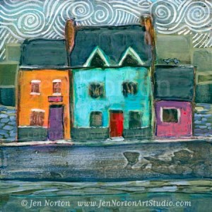 Colorful Irish Town Houses