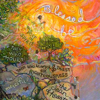 thumbnail crop of Beatitudes painting by Jen Norton