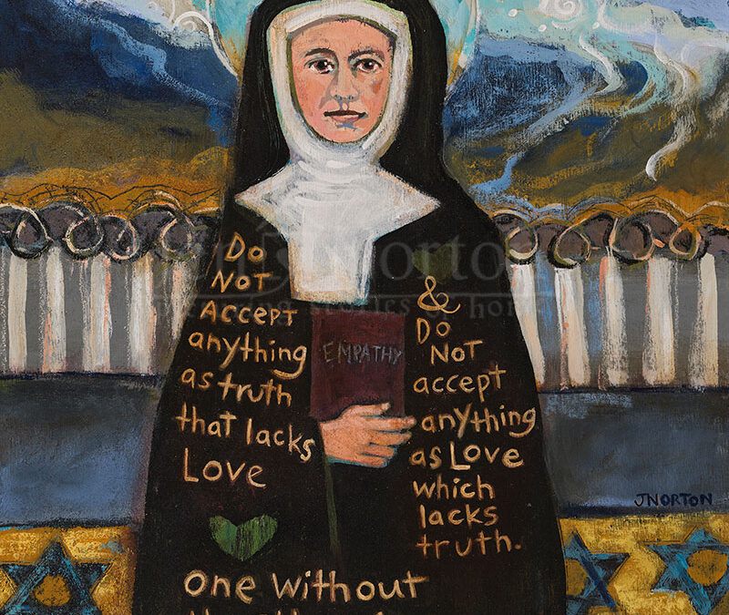 Painting of Edith Stein (St. Benedicta of the Cross) by Jen Norton