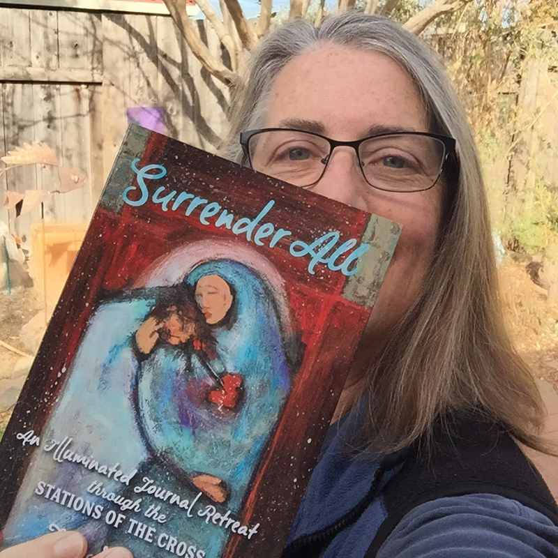 Author Jen Norton with her new book, Surrender All, available from Ave Maria Press