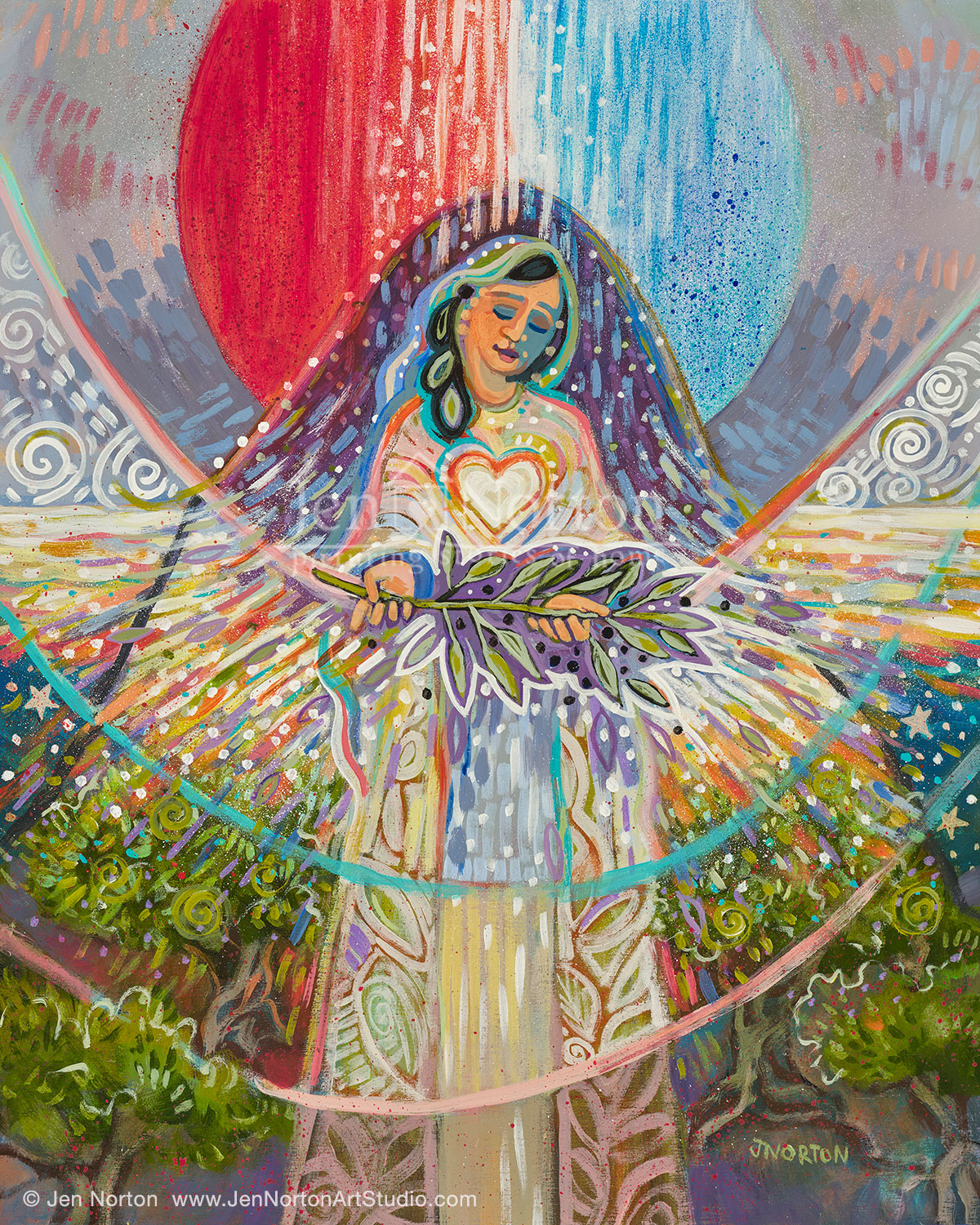 Blessed are the Merciful, painting by Jen Norton