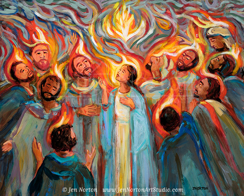 Pentecost and the Holy Spirit - Jen Norton Art Studio